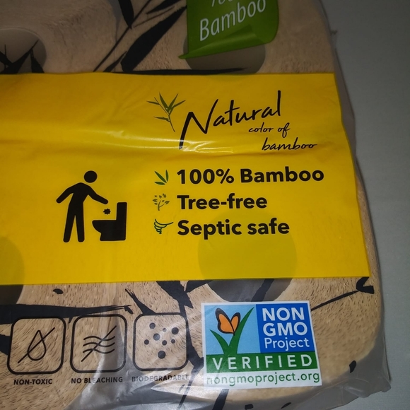 Babo 100 Percent UNBLEACHED Bamboo 8 Pk Toilet Tis - Picture 7 of 7